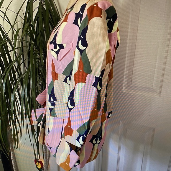 Farm Rio The Kiss Multicolor Cutout Blazer - Picture 4 of 14